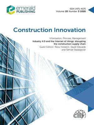 cover image of Construction Innovation , Volume 20, Number 3
